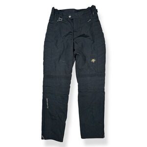 Descente Vintage Black Ski Pants Articulated Knee Snow Trousers Mens Size Small